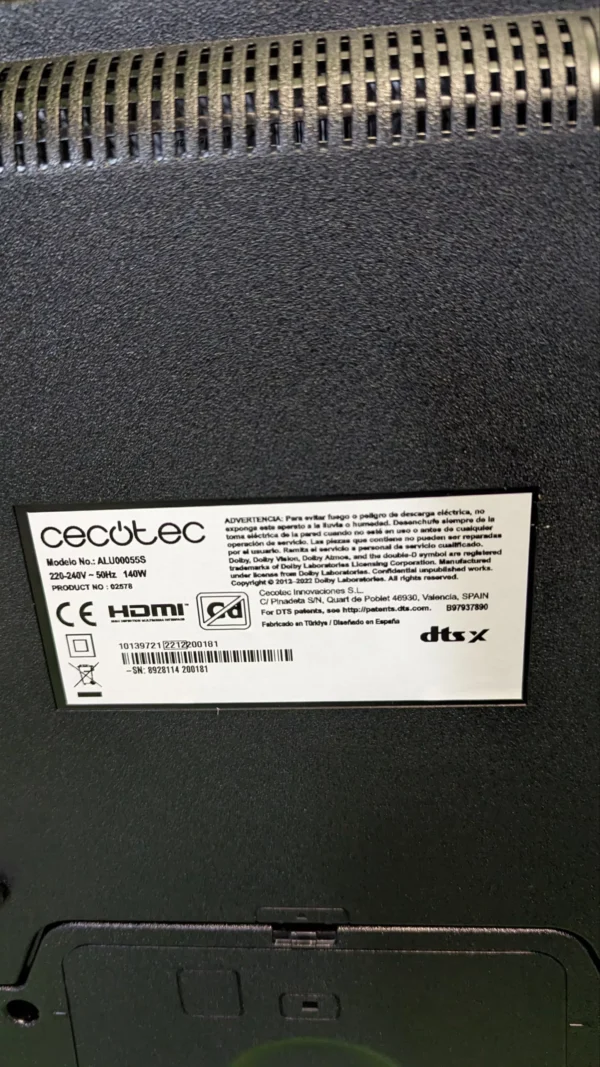 REPUESTOS Cecotec Televisor LED 55" Smart TV - Imagen 8