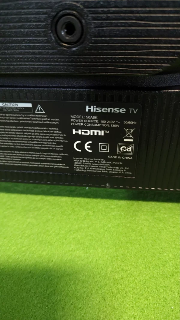 REPUESTOS Hisense TV 50A6K - UHD 4K Smart TV - Imagen 9