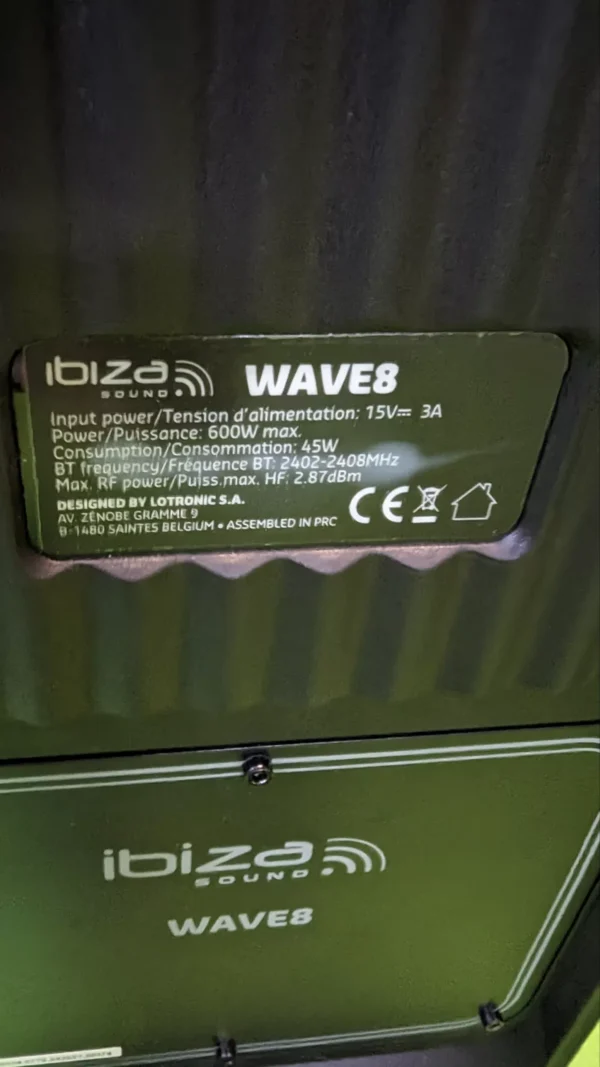 Ibiza WAVE8 Sistema de Altavoces de 600W - Imagen 5