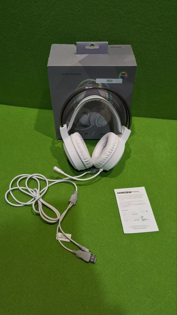 Mars Gaming MHRGB Blanco, Auriculares - Imagen 2