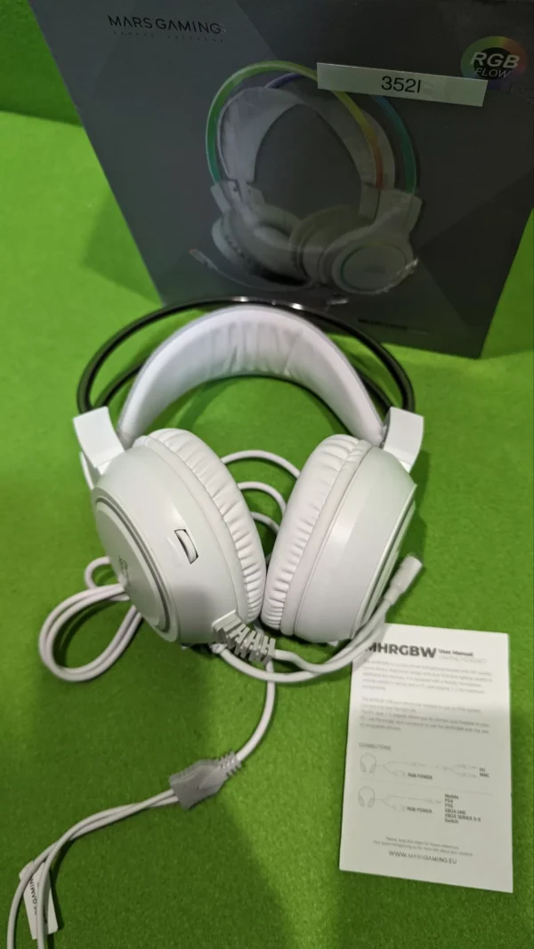 Mars Gaming MHRGB Blanco, Auriculares - Imagen 3