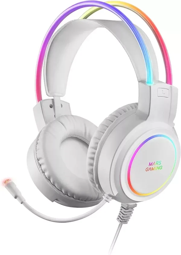 Mars Gaming MHRGB Blanco, Auriculares