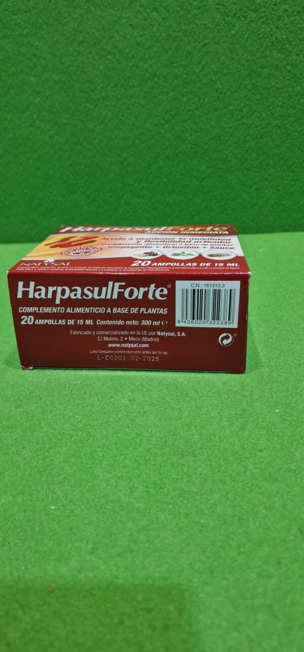 Harpasul Forte – Natysal – 20 ampollas para las articulaciones - Imagen 5