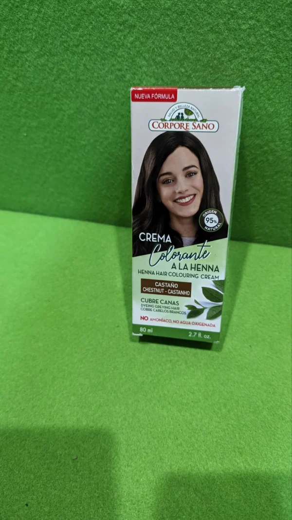 CREMA COLORANTE CABELLO CASTAÑO 80 ML - Imagen 2