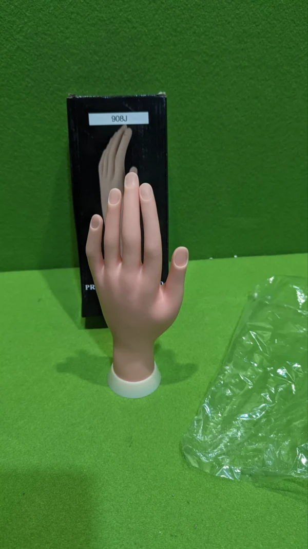 Maqueta de mano para manicura con soporte blanco - Imagen 9