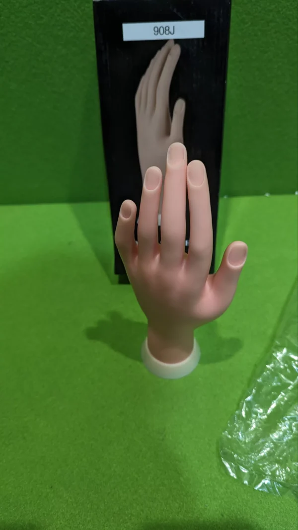 Maqueta de mano para manicura con soporte blanco - Imagen 8