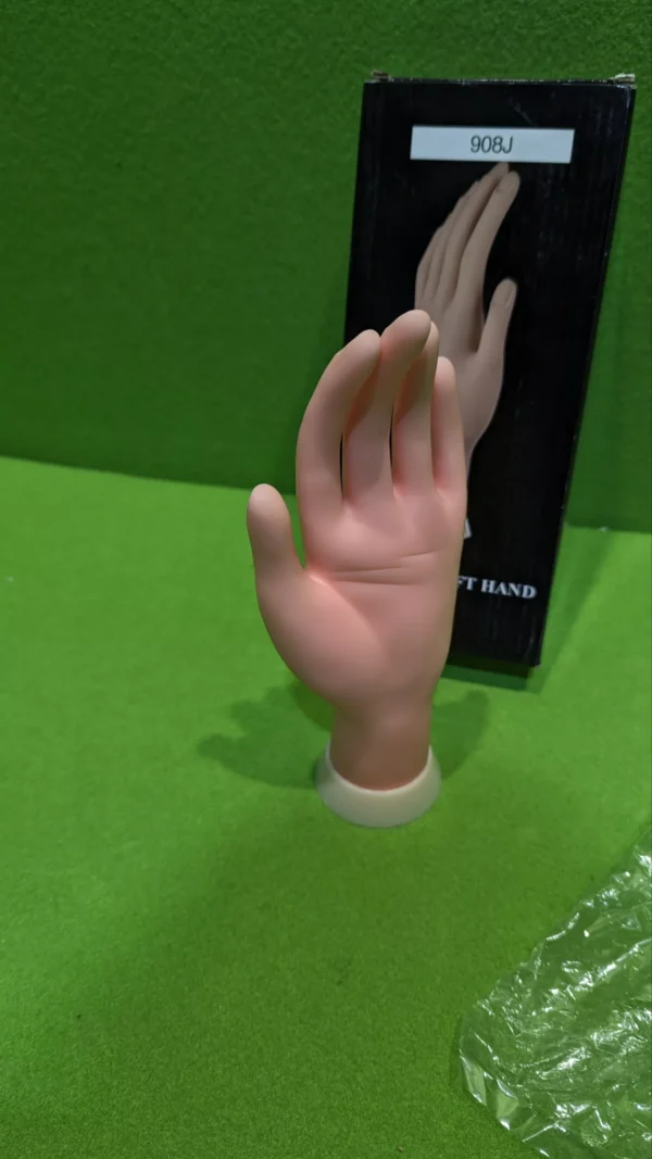 Maqueta de mano para manicura con soporte blanco - Imagen 5