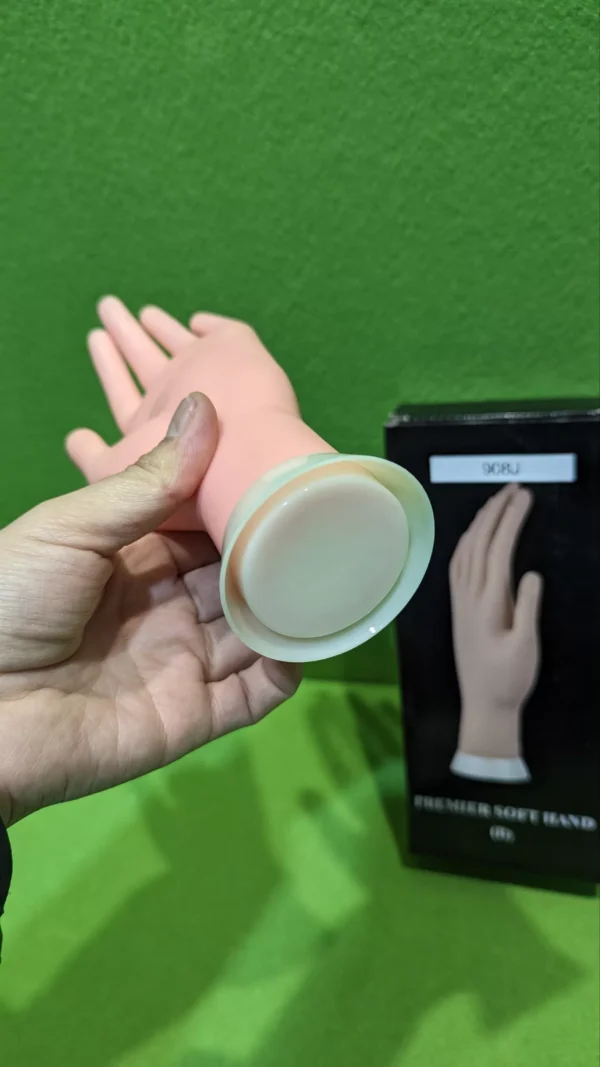 Maqueta de mano para manicura con soporte blanco - Imagen 3