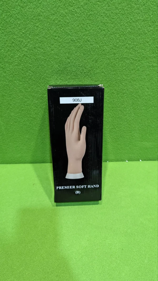Maqueta de mano para manicura con soporte blanco - Imagen 2