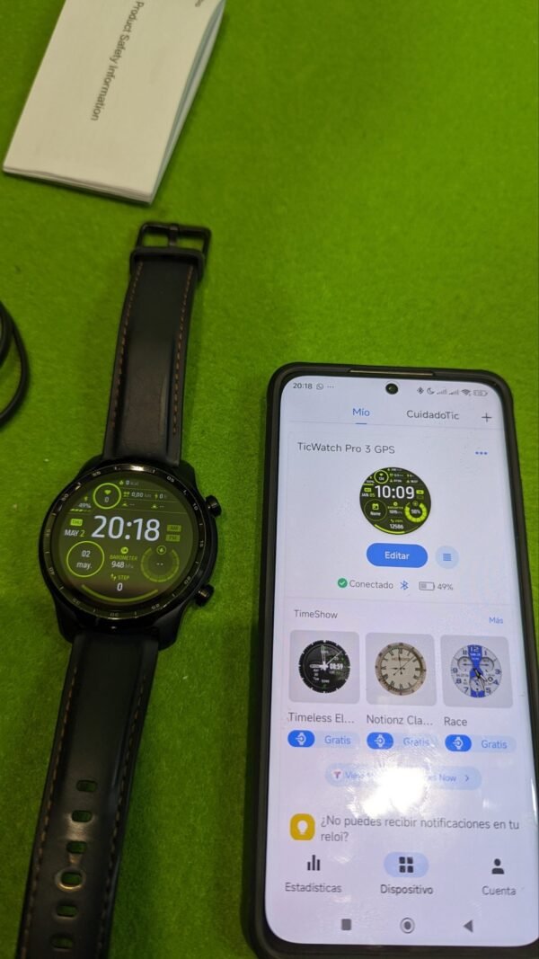 Ticwatch Pro 3 GPS - Smartwatch Black - Imagen 3