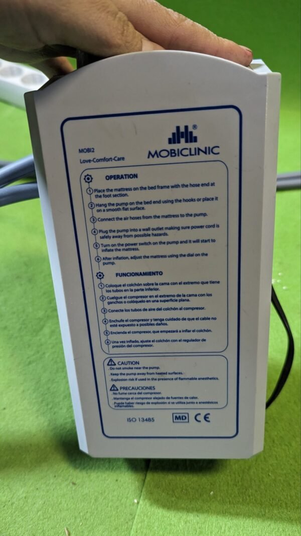 Mobiclinic®, Mobi 2, Colchón antiescaras con Motor compresor, para escaras Grado I y II - Imagen 4