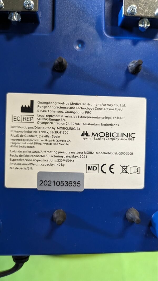 Mobiclinic®, Mobi 2, Colchón antiescaras con Motor compresor, para escaras Grado I y II - Imagen 6