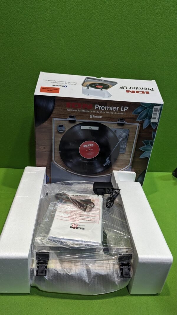 ION Audio Premier LP Tocadiscos de vinilo Bluetooth, de 3 velocidades, altavoces estéreo - Imagen 2