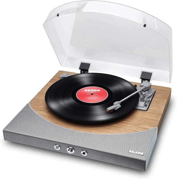 ION Audio Premier LP Tocadiscos de vinilo Bluetooth, de 3 velocidades, altavoces estéreo