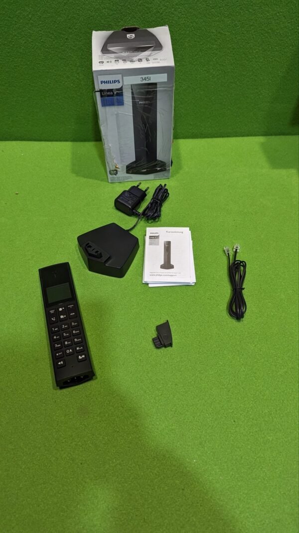 Philips Linea V DECT Design M3551B/38 - Teléfono inalámbrico con contestador automático (Pantalla de 1,8" y Sonido HQ) - Imagen 2