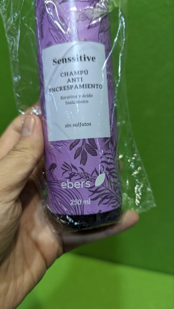 Ebers Champú Sin Sulfatos Antiencrespamiento 250 ml - Imagen 5