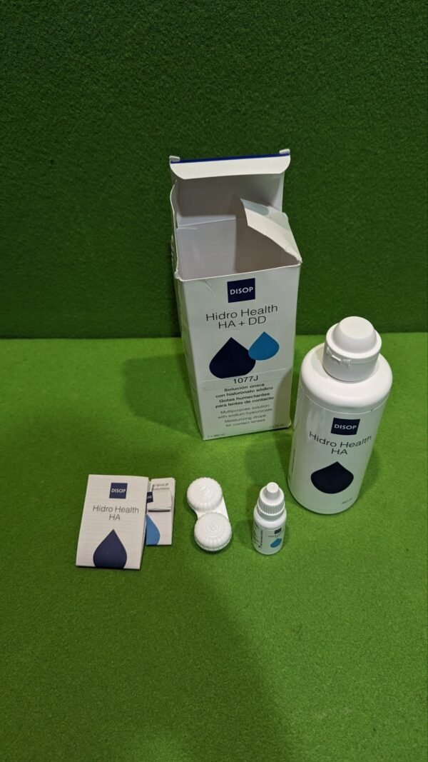 Hidro Health HA Solución Única con Ácido Hialurónico para todo Tipo de Lentes de Contacto - Imagen 2