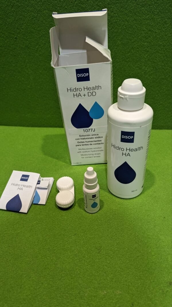 Hidro Health HA Solución Única con Ácido Hialurónico para todo Tipo de Lentes de Contacto - Imagen 3