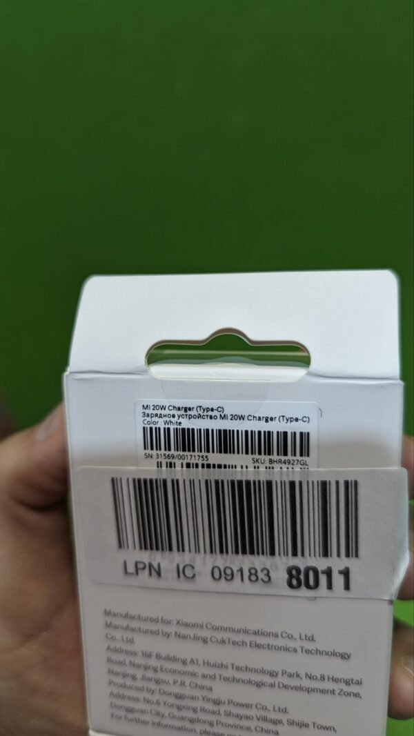 Cargador AD201EU 20W USB Tipo C Compatible con Dispositivos Xiaomi - Imagen 7
