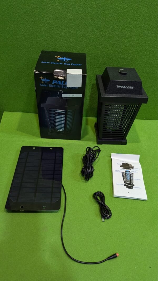 PALONE Exterminador de insectos solar de 4500 V eléctrico para exteriores - Imagen 2