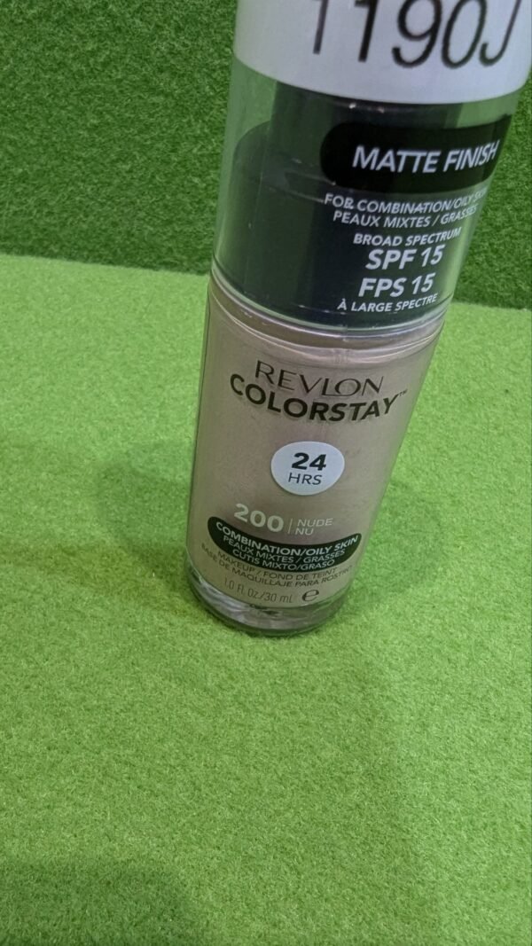 Maquillaje Revlon Colorstay para pieles mixtas y grasas 200 Nude 1 fl oz (30 ml) - Imagen 4