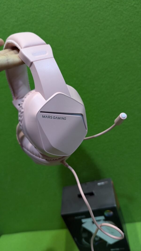 Mars Gaming MH122 Rosa, Cascos Gaming FRGB Over Ear con Micrófono - Imagen 5