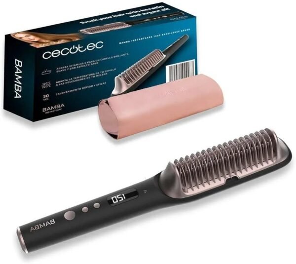 Cecotec Cepillo Alisador Eléctrico Bamba InstantCare 1400 Excellence Brush