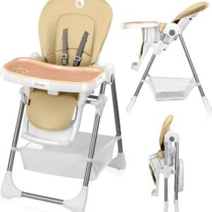 LIONELO Linn Plus Trona para bebés, plegable