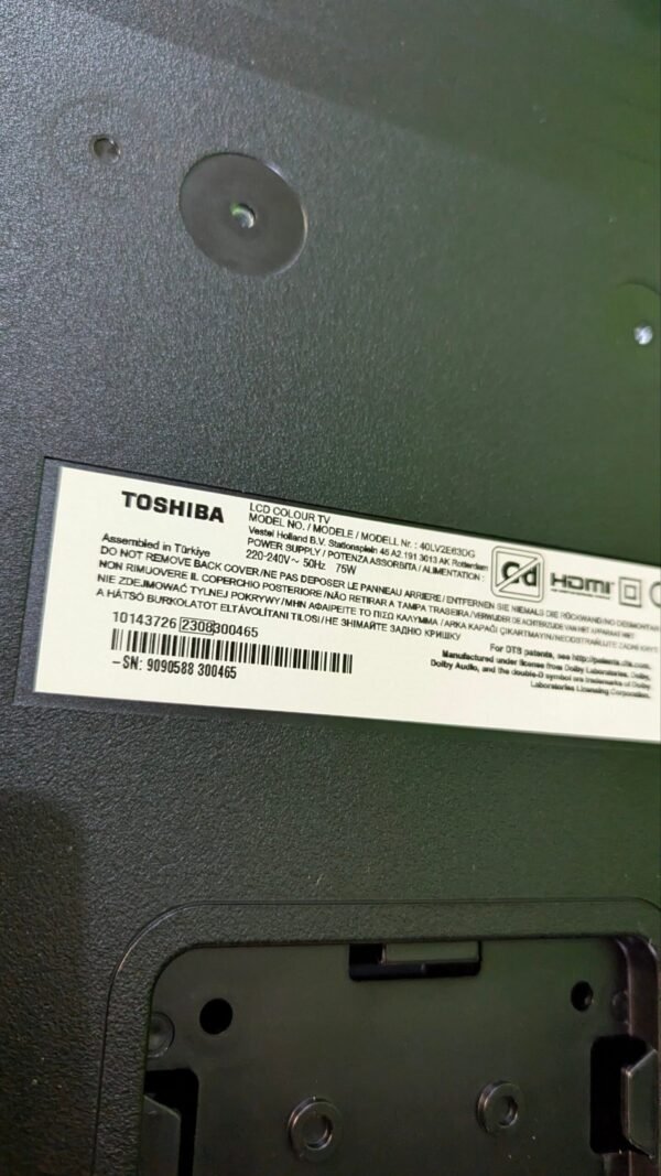 REPUESTOS TOSHIBA 40LV2E63DG Smart TV de 40" - Imagen 5