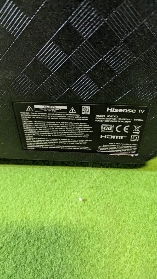 Hisense TV 65A7KQ para REPUESTO - Imagen 3