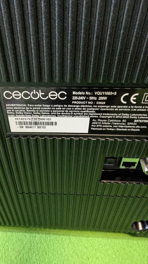 Cecotec Televisor 65" para REPUESTO - Imagen 6