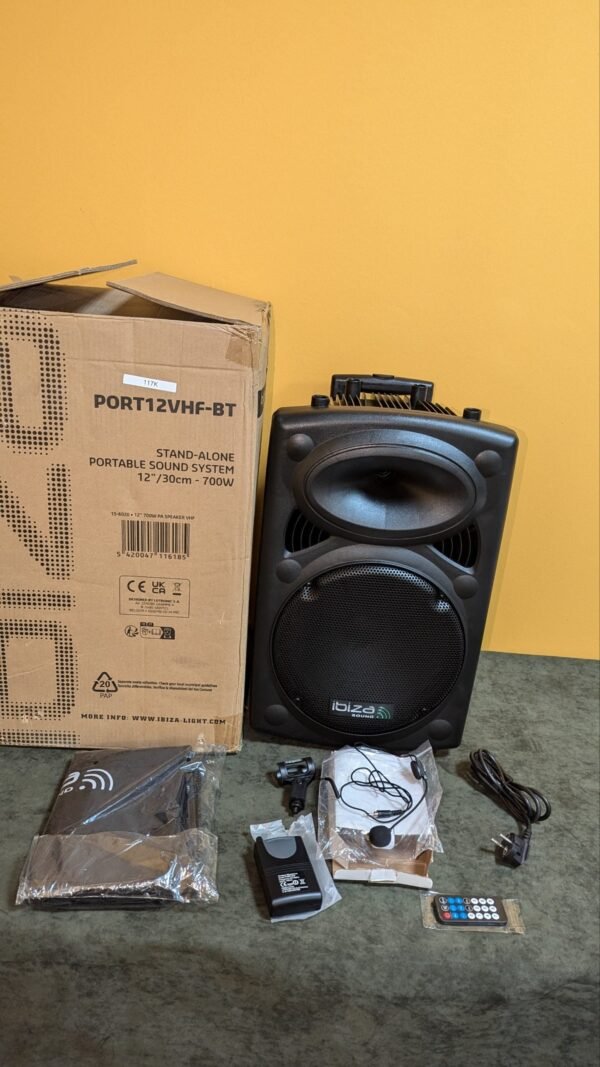 Altavoz  portátil Ibiza PORT12VHF-BT - Imagen 2
