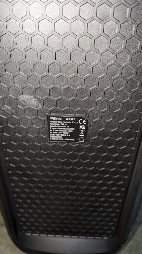 Ibiza - WAVE6 - Altavoz a pilas de 250W/2x5.25" - Imagen 5