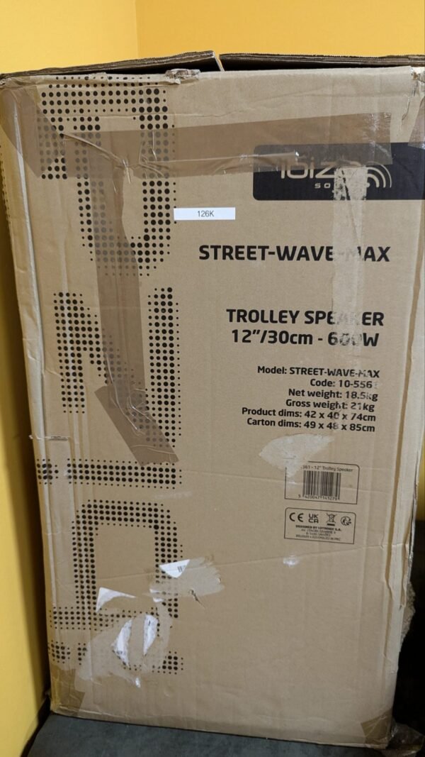 Altavoz Ibiza Street Wave MAX 600W - Imagen 13