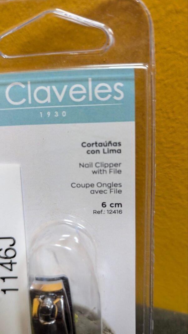 3 Claveles Cortauñas con Lima 6cm - Imagen 4
