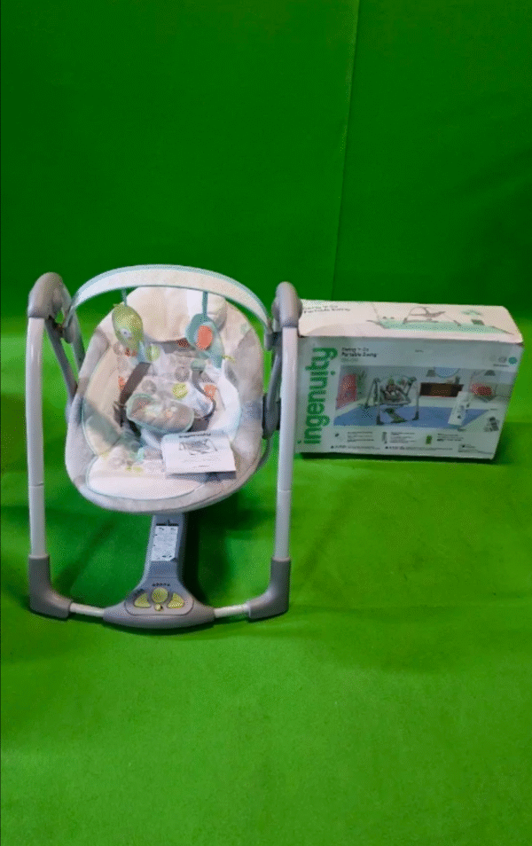 Ingenuity, Columpio Compacto Plegable Hugs & Hoots, hasta 9 kg - Imagen 2