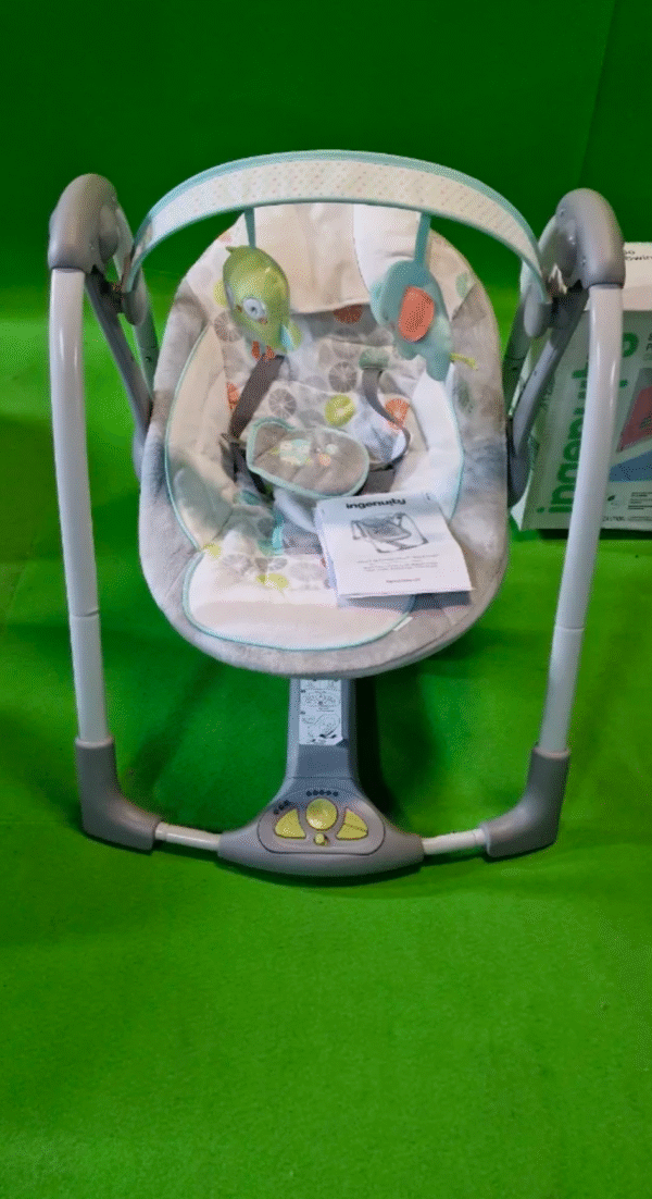 Ingenuity, Columpio Compacto Plegable Hugs & Hoots, hasta 9 kg - Imagen 4