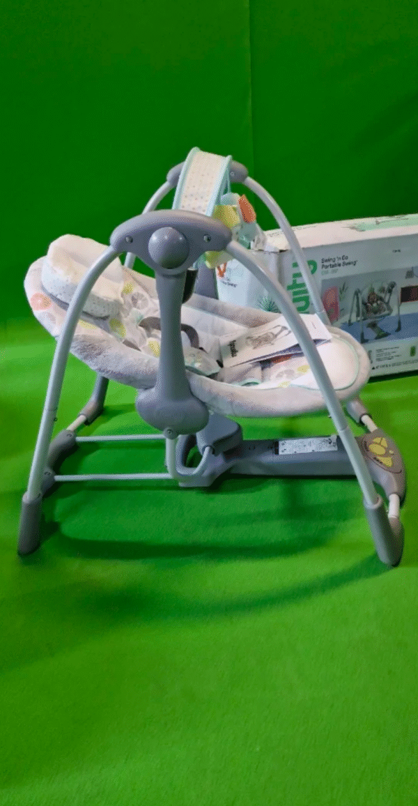 Ingenuity, Columpio Compacto Plegable Hugs & Hoots, hasta 9 kg - Imagen 3