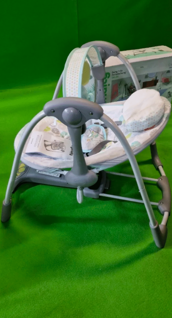 Ingenuity, Columpio Compacto Plegable Hugs & Hoots, hasta 9 kg - Imagen 5
