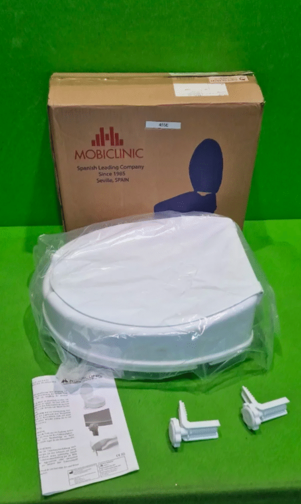 Mobiclinic®, Elevador WC para adulto, Con tapa, 10 cm - Imagen 2
