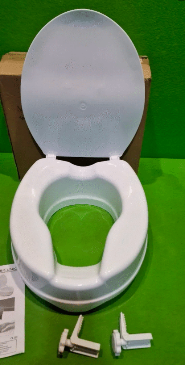 Mobiclinic®, Elevador WC para adulto, Con tapa, 10 cm - Imagen 3