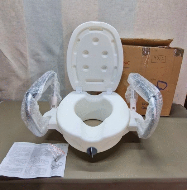 Mobiclinic, Elevador WC para adultos con reposabrazos, Guadiana - Imagen 3