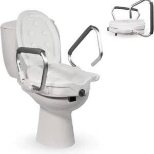 Mobiclinic, Elevador WC para adultos con reposabrazos, Guadiana