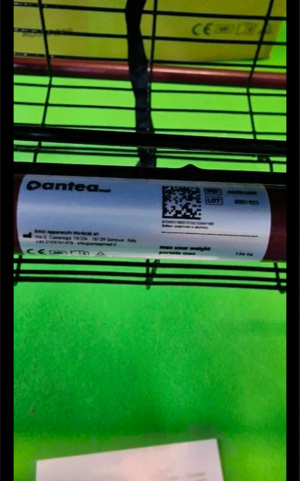 Andador de Aluminio Plegable Rojo 4 Ruedas - Andador Para Ancianos - Imagen 7