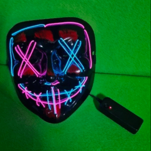 Máscara LED Resplandeciente Halloween Payaso Bufón