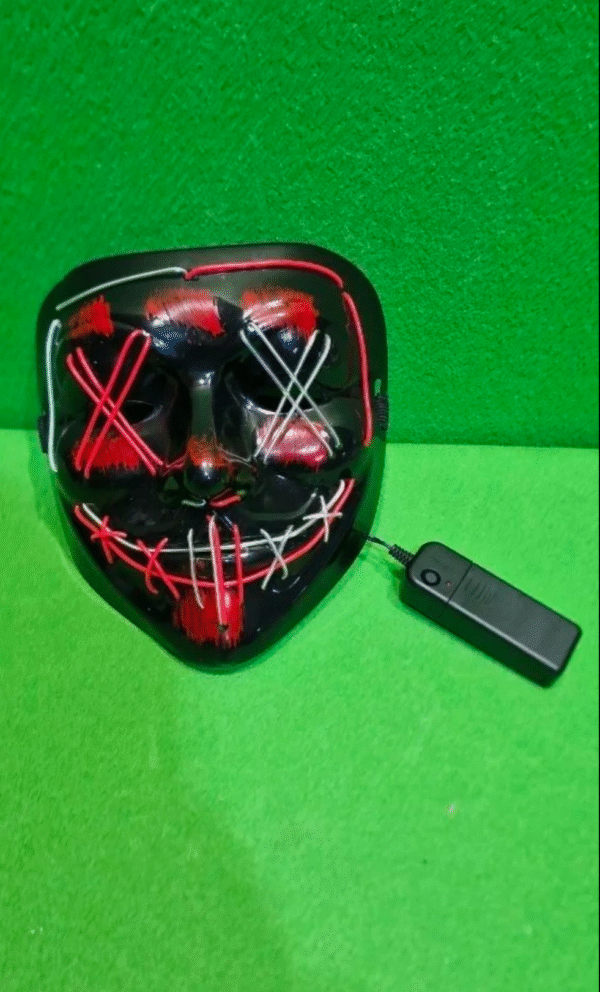Máscara LED Resplandeciente Halloween Payaso Bufón - Imagen 4