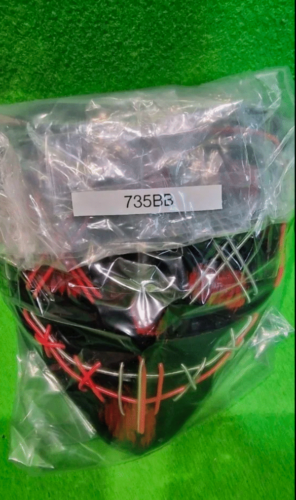 Máscara LED Resplandeciente Halloween Payaso Bufón - Imagen 5