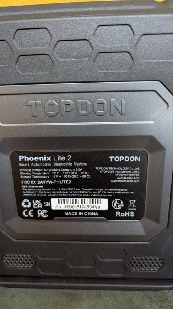TOPDON Diagnosis Coche Phoenix Lite 2 - Imagen 12