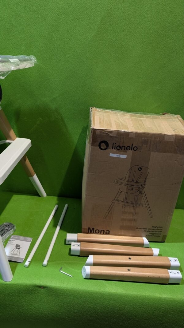 LIONELO Mona trona para bebés 4 en 1 carga de hasta 15 kg / 25 kg / 75 kg (Grey) - Imagen 10
