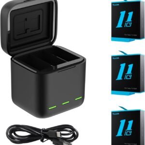 ELESIN Baterías y Cargador para GoPro Hero 12 Hero 11/10/9